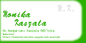 monika kaszala business card
